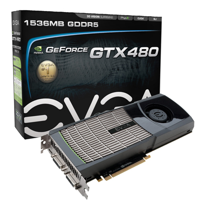 Placa de vdeo EVGA Geforce GTX480 1,5GB, 2 DVI 1 HDMI