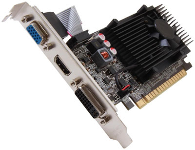 Placa vdeo PCI-e EVGA Geforce GT610 1GB DDR3 VGA HDMI