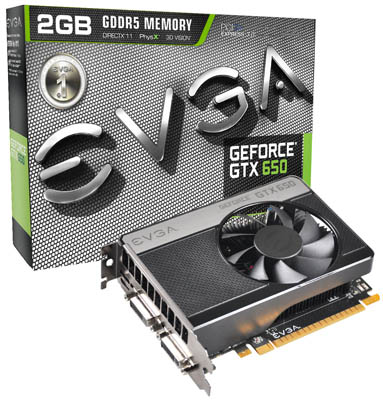 Placa vdeo EVGA GeForce GTX650 2GB GDDR5, HDMI 2DVI