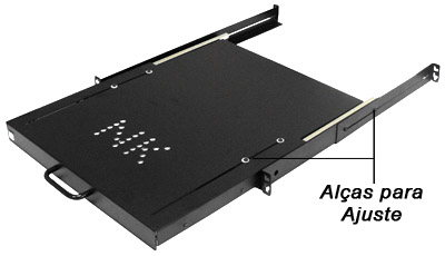 Bandeja fixa 19 pol. Nilko ajustvel de 70 at 100 cm
