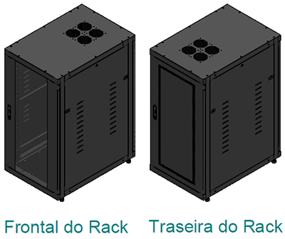 Mini rack Nilko 057024-A870 19 pol. com 24U, 87 cm prof