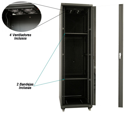 Rack 19 pol. 42U Nilko 0915852, 900 mm profundidade