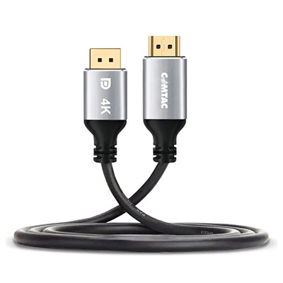 Cabo adaptador DisplayPort p/ HDMI 4K Comtac 22129476 com 2 metros