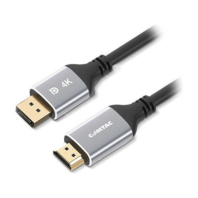 Cabo adaptador DisplayPort p/ HDMI 4K Comtac 22129476 com 2 metros