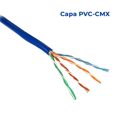 Bobina Cabo U/UTP CMX Furukawa 305m cat5e 4 pares azul