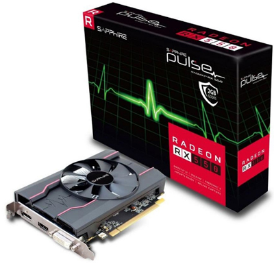 Placa vdeo Sapphire Pulse Radeon RX550 4GB GDDR5