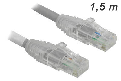 Patch cord CAT6 Furukawa, 1,5 m T568A-1,5M-CZ, cinza