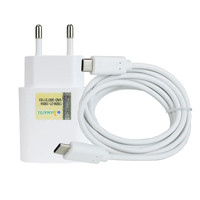 Carregador quick charger At 20W USB-C c/ cabo USB-C 1,5m smartphone