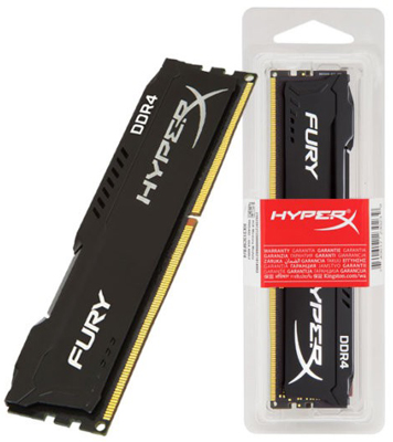 Memria 4GB DDR4 2400MHz CL15 HyperX Fury HX424C15FB2/4