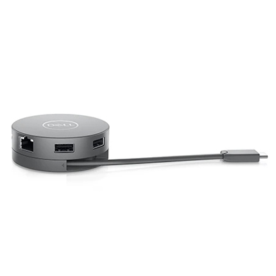 Adaptador Dell USB-C Mobile 470-AERT com HDMI, VGA, Ethernet e USB-A