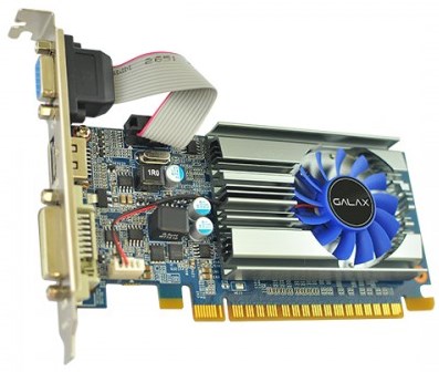 Placa vídeo Galax Geforce GT710 1GB DDR3 VGA DVI HDMI