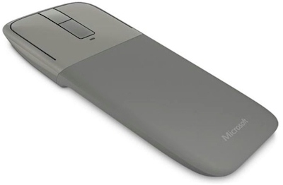 Mouse sem fio Microsoft Arc Touch articulado, USB cinza