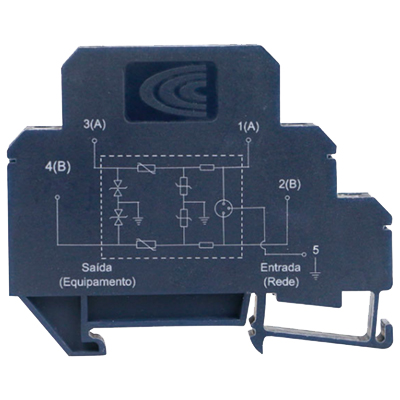 DPS Clamper 823.B.130, telefonia e seriais RS-422 RS485