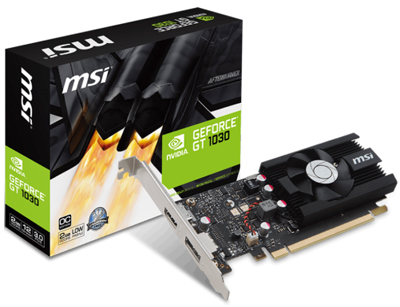 Placa vdeo MSI Geforce GT1030 2GB GDDR5, OC HDMI DP