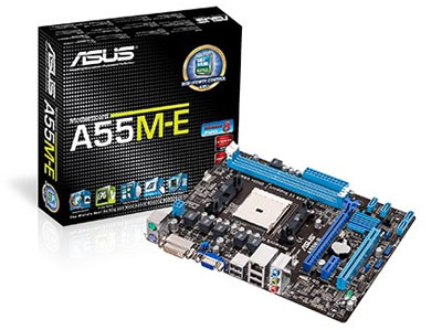 Placa me Asus A55M-E p/ AMD FM2, DDR3, DVI VGA