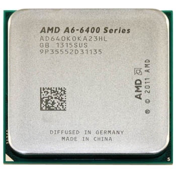 Processador AMD A6 6400K BE 3,9GHz 4,1GHz turbo 1MB FM2