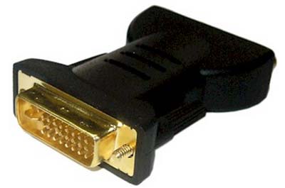 Adaptador DVI maxho p/ RGB fmea p/ monitores, Tblack