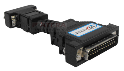 Adaptador serial DB9 macho p/ DB25 macho, Lbramo 10220