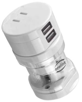 Adaptador de energia universal c/ USB NewLink AD103