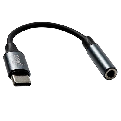 Adaptador de udio USB-C macho para P3 3,5mm fmea