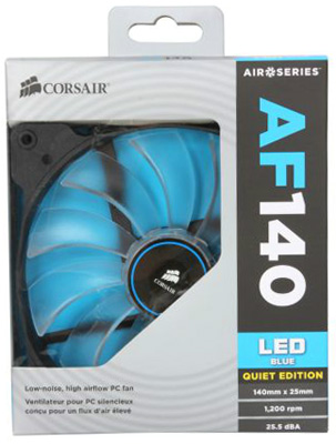 Ventilador Corsair AF140 Quiet 140mm 1150rpm 24dBA 12V