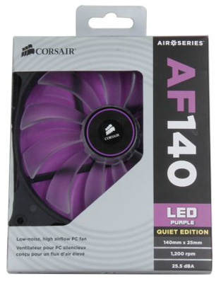 Ventilador Corsair AF140 Quiet 140mm 1150rpm 24dBA 12V