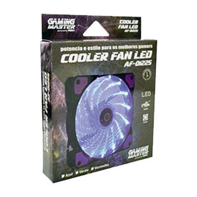 Cooler 120 mm Gaming Master AF-D1225 LED azul