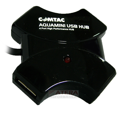 Mini HUB USB 2.0 Comtac 9138 Aquamini c/ 4 portas