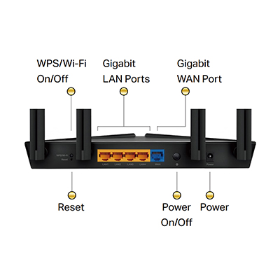 Roteador TP-Link Archer AX10 AX1500 Wi-Fi 6 5+5GHz 120M