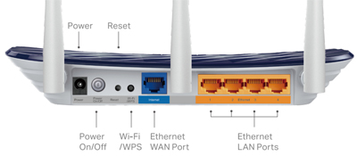 Roteador dual band TP-Link Archer C20 AC750 433+300Mbps