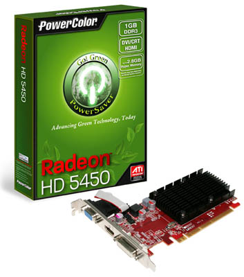 Placa video PowerColor ATI HD5450 1GB DDR3 64 bit HDMI