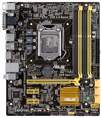 Placa me Asus B85M-G p/ Intel LGA-1150, HDMI, VGA, DVI