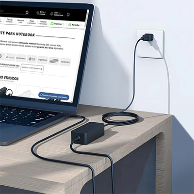 Fonte p/ notebook univ. 65W 5V-20V at� 3,5A USB-C BestBattery