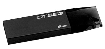Pendrive Kingston Black Jack 8GB DTSE3 KC-U668G-4CK