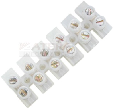Bloco de terminais com 6 bornes de 3A x 0,4mm 