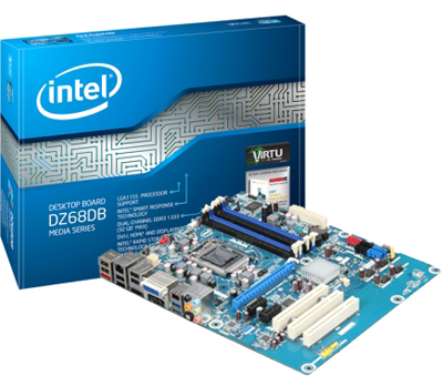 Placa me Intel DZ68DB p/ LGA-1155 DVI HDMI DisplayPort