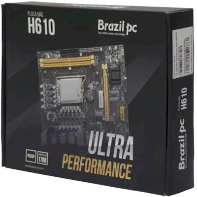 Placa m�e BrazilPC BPC-H610M.2-TG LGA-1700 12�/13� Intel i9 i7 i5 E i3