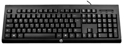 Teclado e mouse com fio HP C2500 ABNT-2, 2 USB