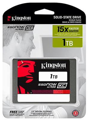 SSD de 1TB Kingston KC 400 SKC400S37/1T 550-530 MB/s