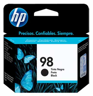 Cartucho de tinta preto HP 98 C9364WB, 11ml