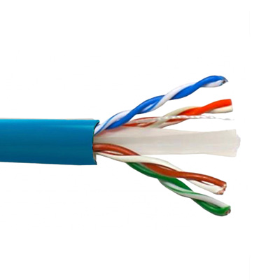 Cabo Furukawa cat 6 4 pares p/ metro 1Gb/s 600MHz azul