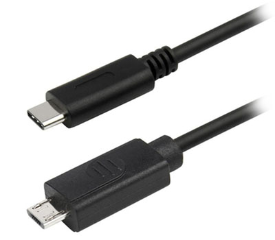 Cabo USB-C (3.1) 10 Gbps p/ micro USB 2 Comtac 9334 1 m