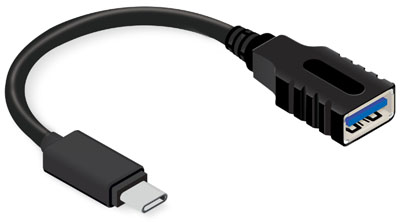 Cabo USB 3.1 USB-C macho x USB-A fmea Comtac 9337 20cm