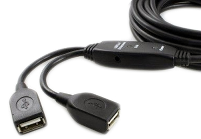 Cabo extensor USB2 amplif. c/ 2 portas Comtac 9192, 10m