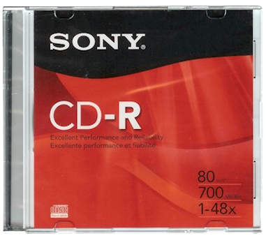 CDR Virgem grav�vel Sony 700 MB 48X CDQ80SR