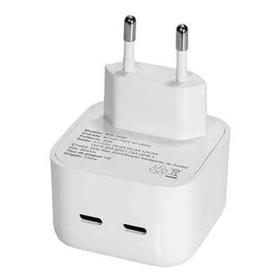 Carregador de tomada 35W OEX CG208 2 portas USB-C