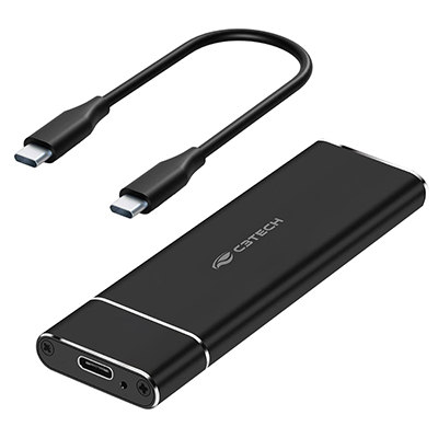 Case externo para SSD M.2 NVME C3Tech CH-M200BK 10GBps USB-C 3.1 gen2