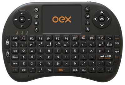 Mouse e teclado Wireless OEX CK-103 p/ PC, Mac, SmartTV