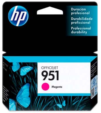 Cartucho de tinta magenta HP 951, CN051AB, 8 ml