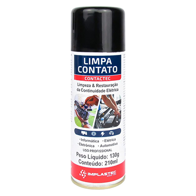 Limpa contato em spray Contactec, 210 ml p/ eletrônica